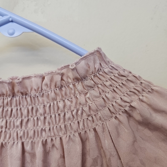 Mock Neck Satin Look Blouse - Picture 9 of 11